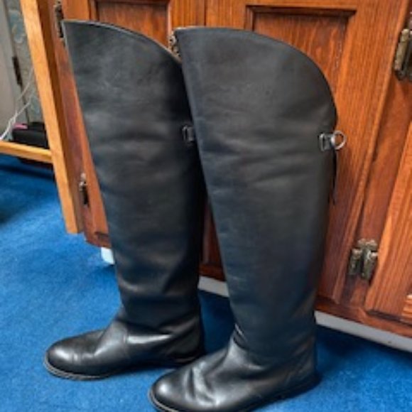 Coach Black Leather Boots - Picture 1 of 4